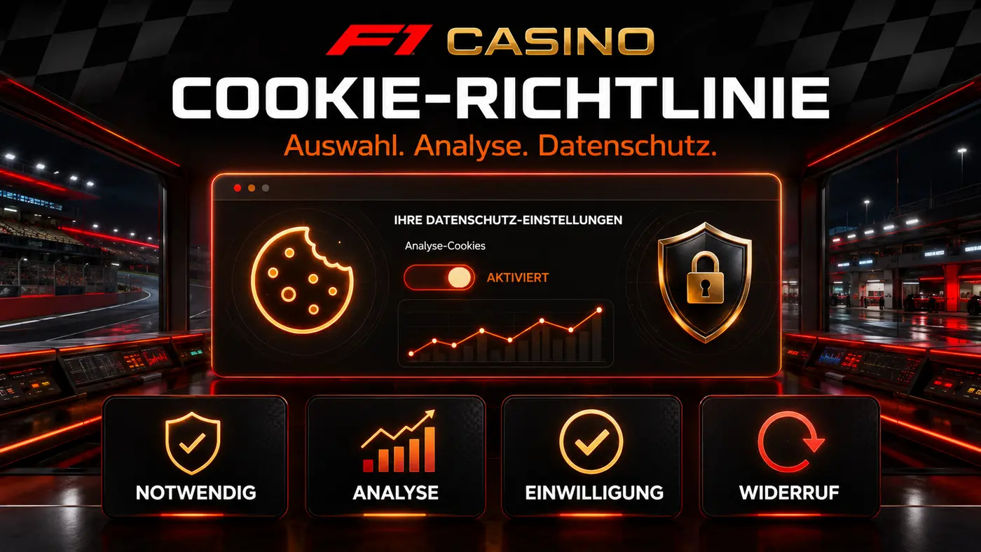 Cookie-Richtlinie und Einstellungen von F1 Casino Deutschland